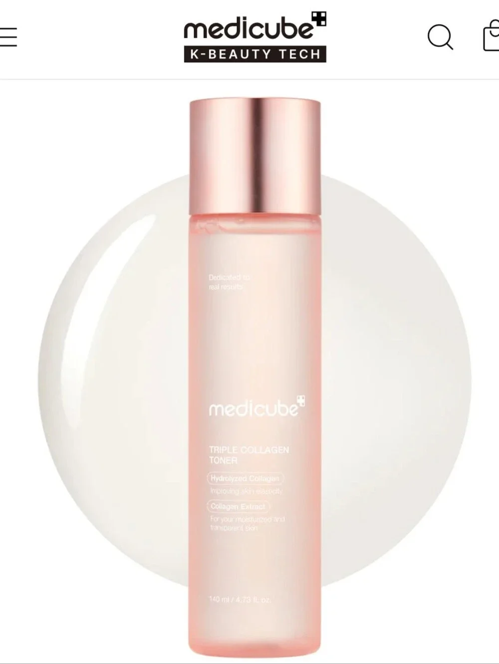 ❤️ Triple Collagen Toner - Hydrolyzed, Atelo, & Soluble Collagen Medicube